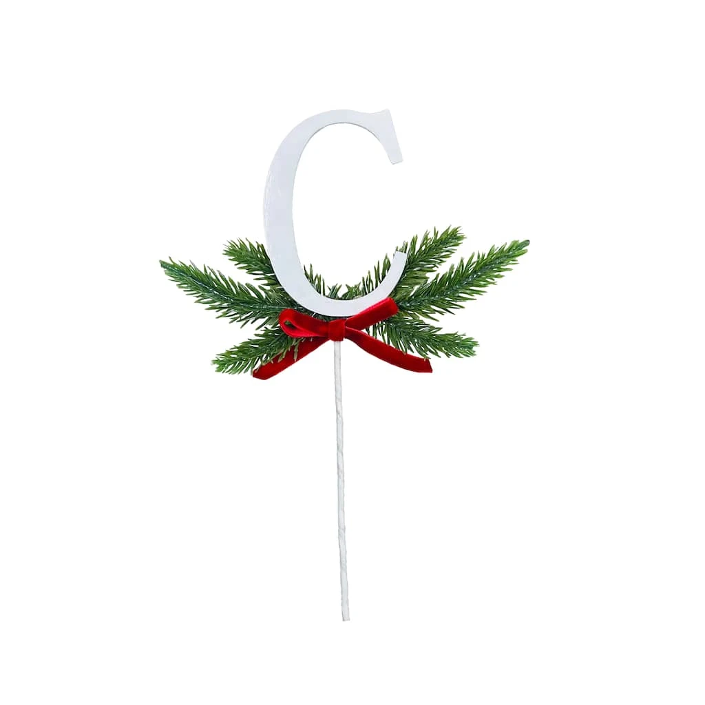 Discount 🤩 Christmas Pine Sprig Letter C Pick by Ashland® ⭐ 3 Discount 🤩 Christmas Pine Sprig Letter C Pick by Ashland® ⭐