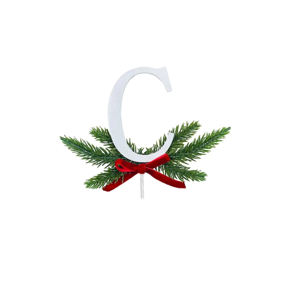 Discount 🤩 Christmas Pine Sprig Letter C Pick by Ashland® ⭐ 4 Discount 🤩 Christmas Pine Sprig Letter C Pick by Ashland® ⭐ - Image 2