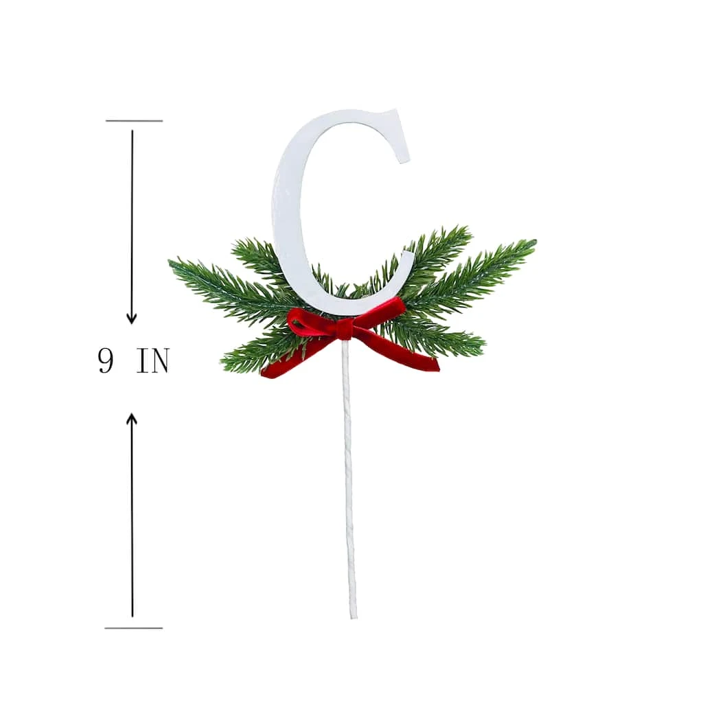 Discount 🤩 Christmas Pine Sprig Letter C Pick by Ashland® ⭐ 5 Discount 🤩 Christmas Pine Sprig Letter C Pick by Ashland® ⭐ - Image 3