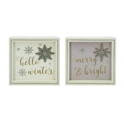 Hot Sale ✨ Assorted 6" ❄ Christmas Sentiment Tabletop Block by Ashland® ✔️