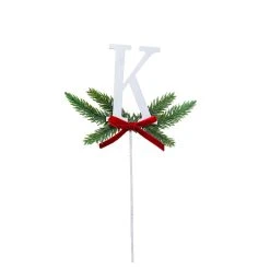 Best reviews of 🔔 Christmas Pine Sprig Letter K Pick by Ashland® ✨