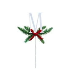 Best deal 💯 Christmas Pine Sprig Letter M Pick by Ashland® 👏