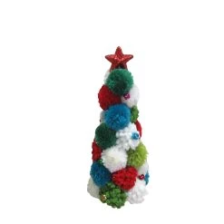 Best Pirce 👍 11.8" Multicolor Pom-Pom Tabletop Christmas Tree by Ashland® 🧨