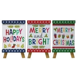 Budget 😍 Assorted Mini Tabletop ❄ Christmas Sign by Ashland® 🎁