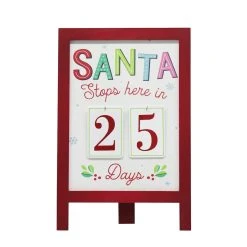 Flash Sale ✨ 18.5" Santa Stop Here Countdown Decoration by Ashland® 🛒