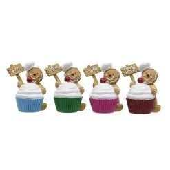 Outlet ❤️ Assorted 4.6" Gingerbread Man Cupcake Decoration by Ashland® ❤️