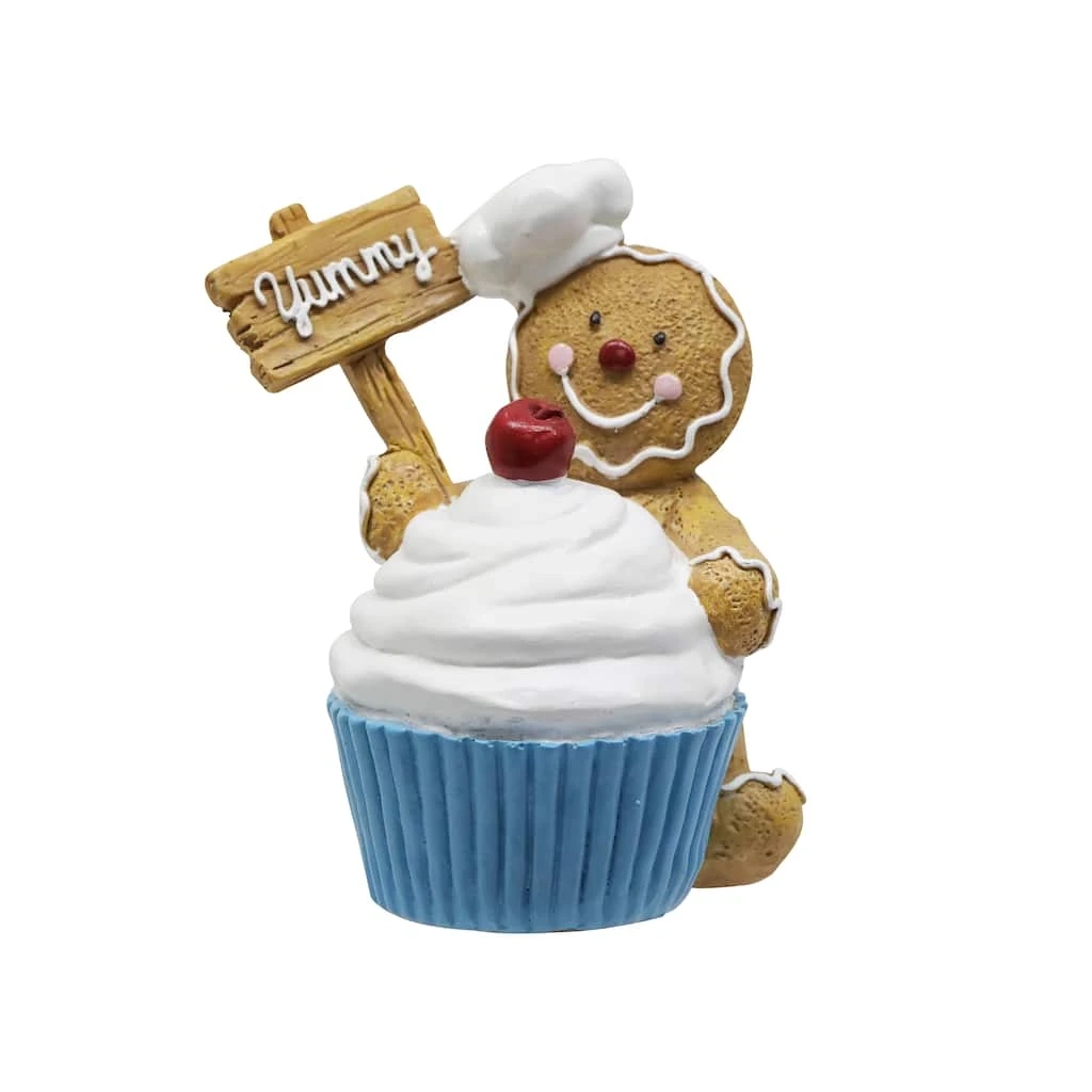 Outlet ❤️ Assorted 4.6" Gingerbread Man Cupcake Decoration by Ashland® ❤️ 6 Outlet ❤️ Assorted 4.6" Gingerbread Man Cupcake Decoration by Ashland® ❤️ - Image 4