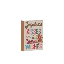 Best deal ❤️ Assorted Gingerbread Block Sign Tabletop Décor by Ashland® 🔔 -Ashland Shop 10701189 5