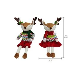 Discount ✨ Assorted 11.5" Fabric Reindeer Decoration by Ashland® 💯 -Ashland Shop 10701195 3