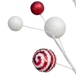 Coupon 😀 Red & White Mini Ball Ornament Spray by Ashland® 🎁 -Ashland Shop 10701256 2