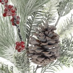 Brand new ⭐ Snowy Pine Leaf, Berry & Pinecone Stem by Ashland® 🧨 -Ashland Shop 10701278 2