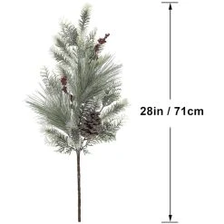 Brand new ⭐ Snowy Pine Leaf, Berry & Pinecone Stem by Ashland® 🧨 -Ashland Shop 10701278 3