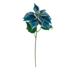 Best Sale ✨ Blue & Silver Poinsettia Stem by Ashland® ❤️