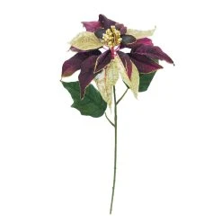 Best Pirce ⌛ Wine & Gold Poinsettia Stem by Ashland® 🔥