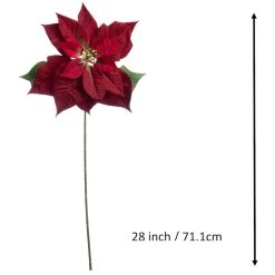 Cheap 🤩 Dark Red Poinsettia Stem by Ashland® 😍 -Ashland Shop 10701338 3