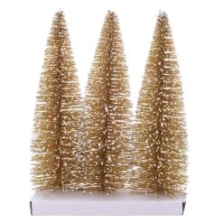 Best deal 👍 10" Gold Bottle Brush Trees, 3ct. by Ashland® 👏