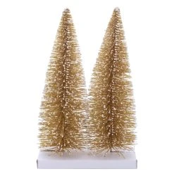 Best Pirce ✔️ 12" Gold Bottle Brush Trees, 2ct. by Ashland® ❤️