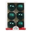 Hot Sale ⌛ 6ct. 3.1" Dark Green Glass Ball Ornaments by Ashland® 💯 -Ashland Shop 10701619 1