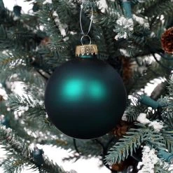 Hot Sale ⌛ 6ct. 3.1" Dark Green Glass Ball Ornaments by Ashland® 💯 -Ashland Shop 10701619 3