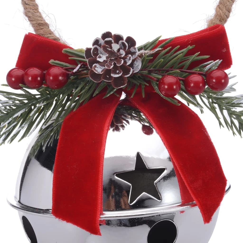 Cheapest ⌛ 6.5" Silver Bell Hanger Decoration by Ashland® 😍 4 Cheapest ⌛ 6.5" Silver Bell Hanger Decoration by Ashland® 😍 - Image 2