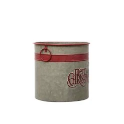 Cheap 🌟 10.5" Small Merry Christmas Galvanized Metal Bucket by Ashland® 🔥 -Ashland Shop 10701751 2
