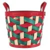 Best deal 👏 9.5" Medium Red and Green Woven Wood Chip Basket by Ashland® ❤️ -Ashland Shop 10701814 1