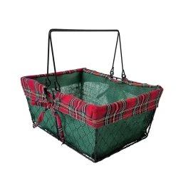 Hot Sale 🥰 13" Large Wire Basket with Green Burlap by Ashland® ✨ -Ashland Shop 10701819 2