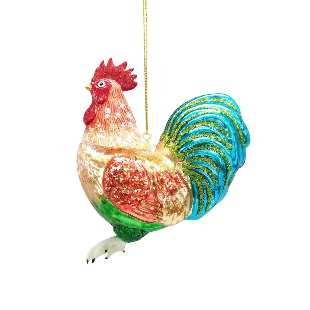 Deals 😉 Glass Rooster Ornament by Ashland® 🎁 3 Deals 😉 Glass Rooster Ornament by Ashland® 🎁