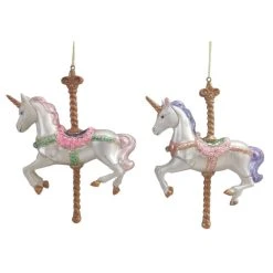 Outlet 👍 Assorted 6" Glass Carousel Ornament by Ashland® 😍