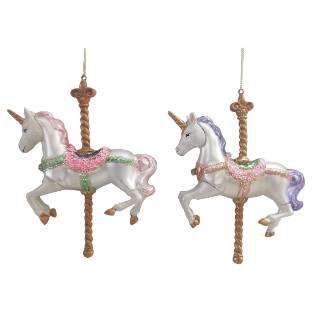 Outlet π Assorted 6" Glass Carousel Ornament by Ashland® π 3 Outlet π Assorted 6" Glass Carousel Ornament by Ashland® π