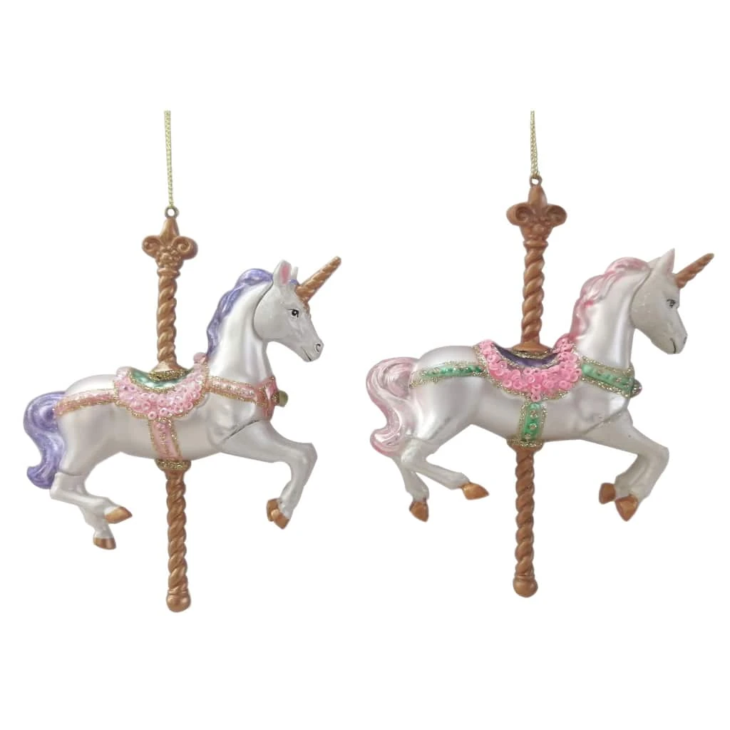 Outlet π Assorted 6" Glass Carousel Ornament by Ashland® π 4 Outlet π Assorted 6" Glass Carousel Ornament by Ashland® π - Image 2