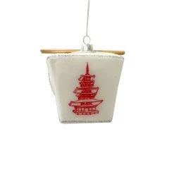 New 😉 4" Glass Chinese Take Out Ornament by Ashland® ❤️ -Ashland Shop 10701853 3