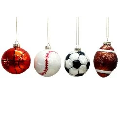 Budget 🎉 Assorted 3" Glass Sports Ball Ornament by Ashland® ⌛ -Ashland Shop 10701855 2