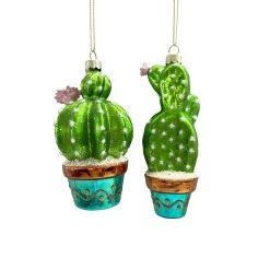 Best Pirce 😍 Assorted Glass Cactus Ornament by Ashland® ❤️ -Ashland Shop 10701874 3