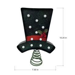Cheapest ⭐ 10" Snowman Top Hat Lighted Tree Topper by Ashland® 👍 -Ashland Shop 10701970 4