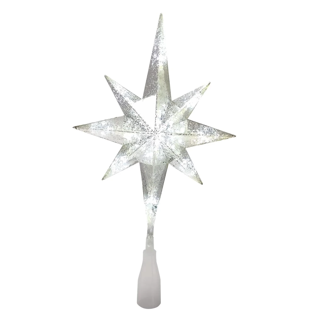 Outlet ⌛ 14" Silver Lighted Star of Bethlehem Tree Topper by Ashland® 😀 4 Outlet ⌛ 14" Silver Lighted Star of Bethlehem Tree Topper by Ashland® 😀 - Image 2