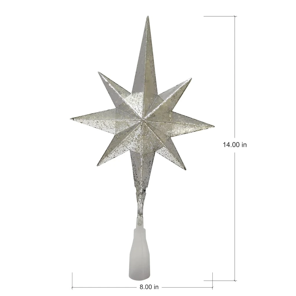 Outlet ⌛ 14" Silver Lighted Star of Bethlehem Tree Topper by Ashland® 😀 6 Outlet ⌛ 14" Silver Lighted Star of Bethlehem Tree Topper by Ashland® 😀 - Image 4