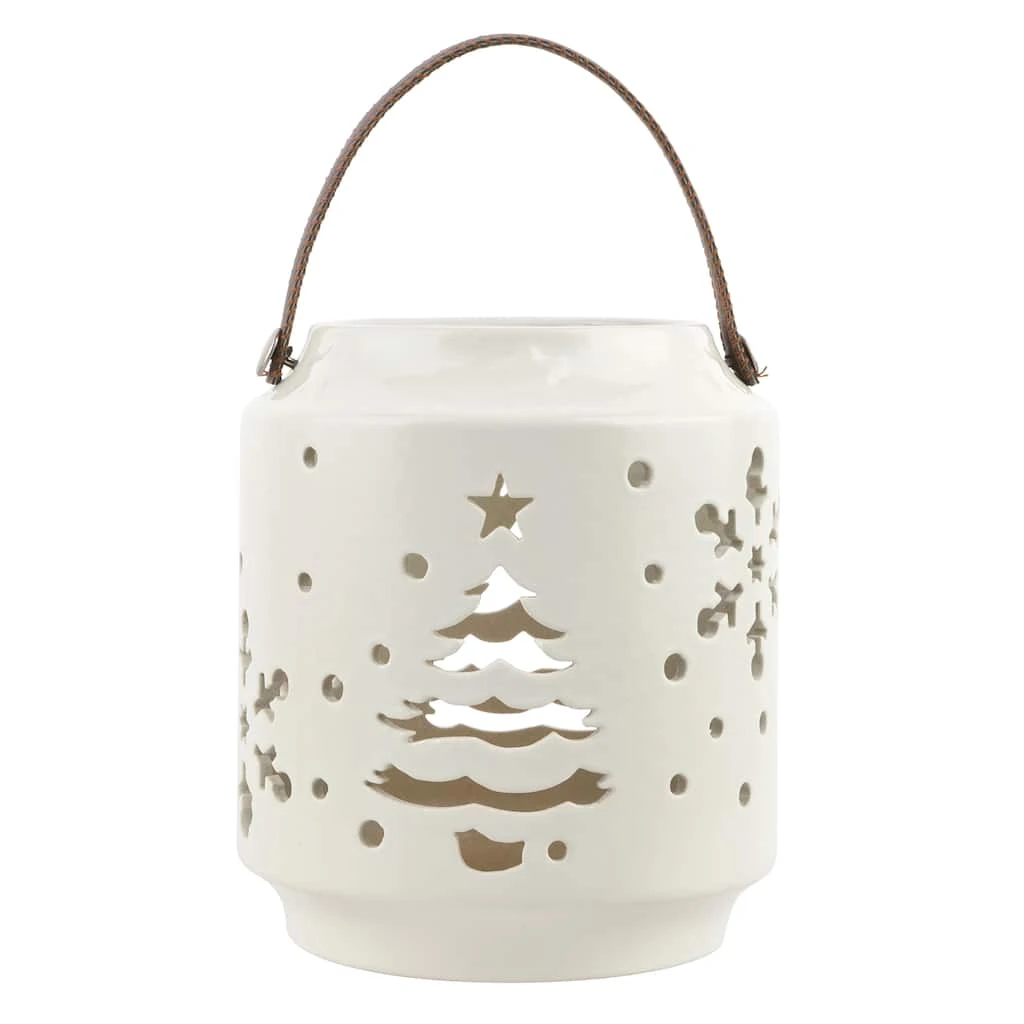 Discount β 7" White π― Christmas Tree & Snowflake Ceramic Tealight Lantern by Ashland® β 3 Discount β 7" White π― Christmas Tree & Snowflake Ceramic Tealight Lantern by Ashland® β