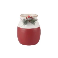 Top 10 🔔 6.75" Red & White Holly Vase by Ashland® 🥰
