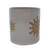 New 🥰 6" Ceramic Snowflake Pot by Ashland® ⭐ -Ashland Shop 10702362