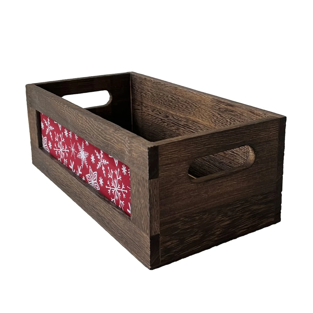 Wholesale 😍 Small Wooden Snowflake Crate by Ashland® 🎁 3 Wholesale 😍 Small Wooden Snowflake Crate by Ashland® 🎁