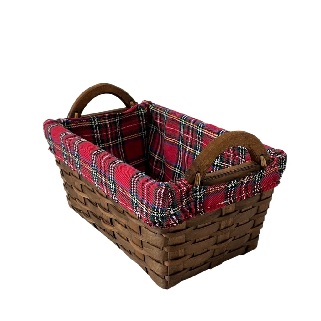 Brand new ✨ Small Chipwood Basket with Liner by Ashland® ✨ 4 Brand new ✨ Small Chipwood Basket with Liner by Ashland® ✨ - Image 2