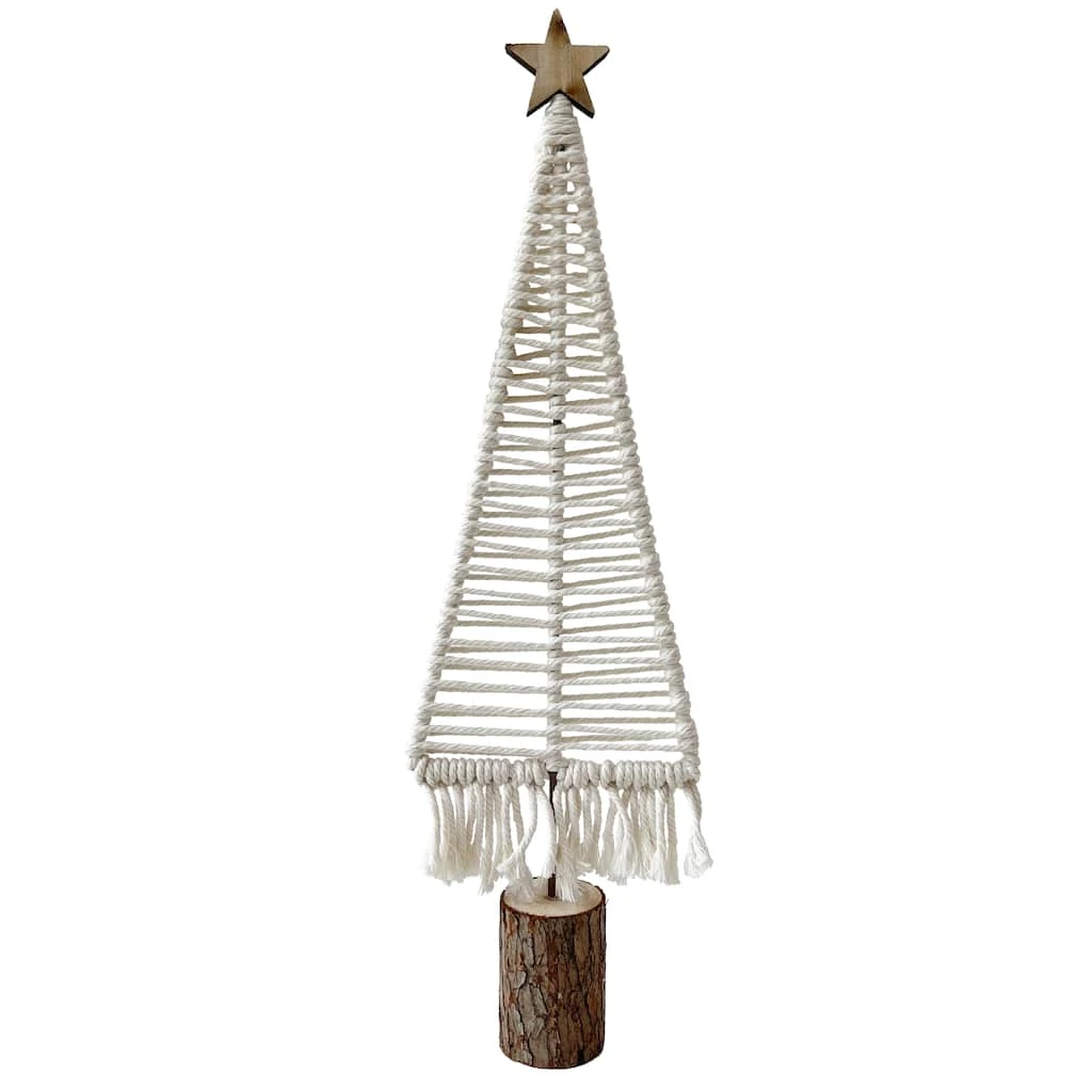 Promo ✔️ 19.3" Macramé 🧨 Christmas Tree Decoration by Ashland® ⌛ 3 Promo ✔️ 19.3" Macramé 🧨 Christmas Tree Decoration by Ashland® ⌛
