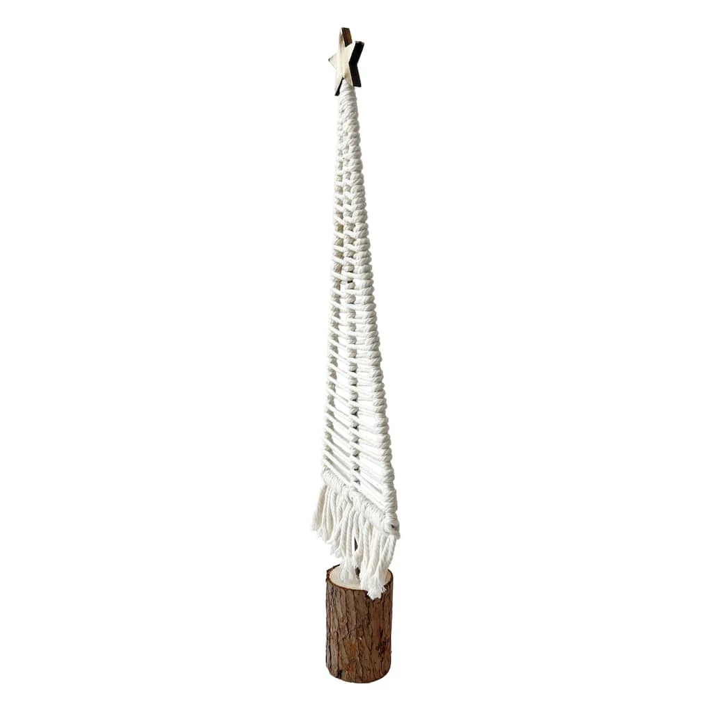 Promo ✔️ 19.3" Macramé 🧨 Christmas Tree Decoration by Ashland® ⌛ 5 Promo ✔️ 19.3" Macramé 🧨 Christmas Tree Decoration by Ashland® ⌛ - Image 3