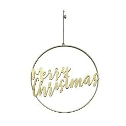 Wholesale 🔥 16" Gold Merry 🌟 Christmas Form Wreath by Ashland® ❤️
