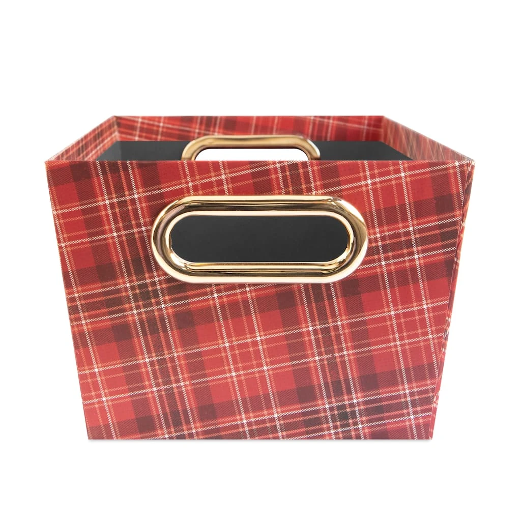 Cheapest 🎁 Small Red Plaid Christmas Gift Bin by Ashland® 🌟 6 Cheapest 🎁 Small Red Plaid Christmas Gift Bin by Ashland® 🌟 - Image 4