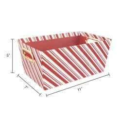 Wholesale 🔔 Small Candy Cane Stripe Gift Bin by Ashland® 💯 8 Wholesale 🔔 Small Candy Cane Stripe Gift Bin by Ashland® 💯 -Ashland Shop 10703903 3