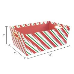 Best Sale 😀 Large Candy Cane Stripe Gift Bin by Ashland® 🎁 -Ashland Shop 10703904 3