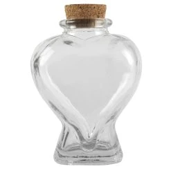 Buy 😍 12 Pack: Heart-Shaped Glass Bottle by Ashland™ ⭐