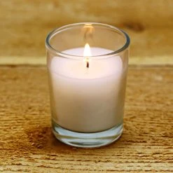 Buy 💯 12 Packs: 12 ct. (144 total) White Glass Votive Candles Pack by Ashland® Basic Elements™ 🔔 -Ashland Shop MP136302 2